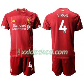 Fotbalové dresy Liverpool VIRGIL 4 Dětské Domácí Dres 2019/20 Krátký Rukáv